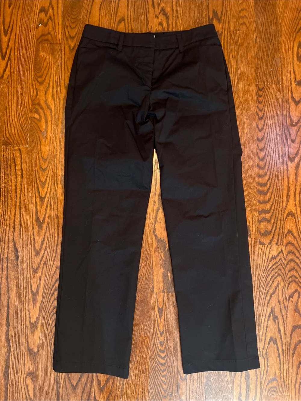 Charter Club Black Cotton Pockets 10 Short Workwear Dress Pants Straight Leg